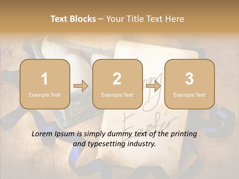 Easter Egg Easter Eggs Orange PowerPoint Template