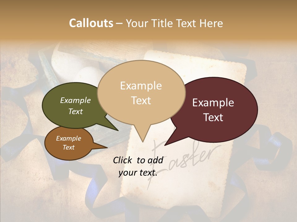 Easter Egg Easter Eggs Orange PowerPoint Template