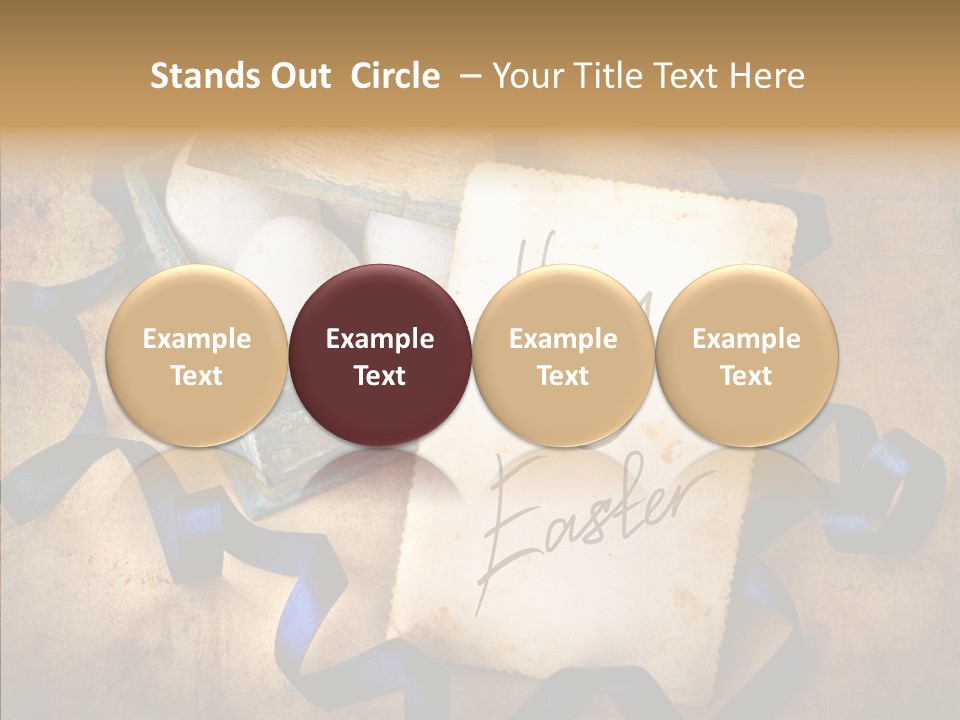 Easter Egg Easter Eggs Orange PowerPoint Template