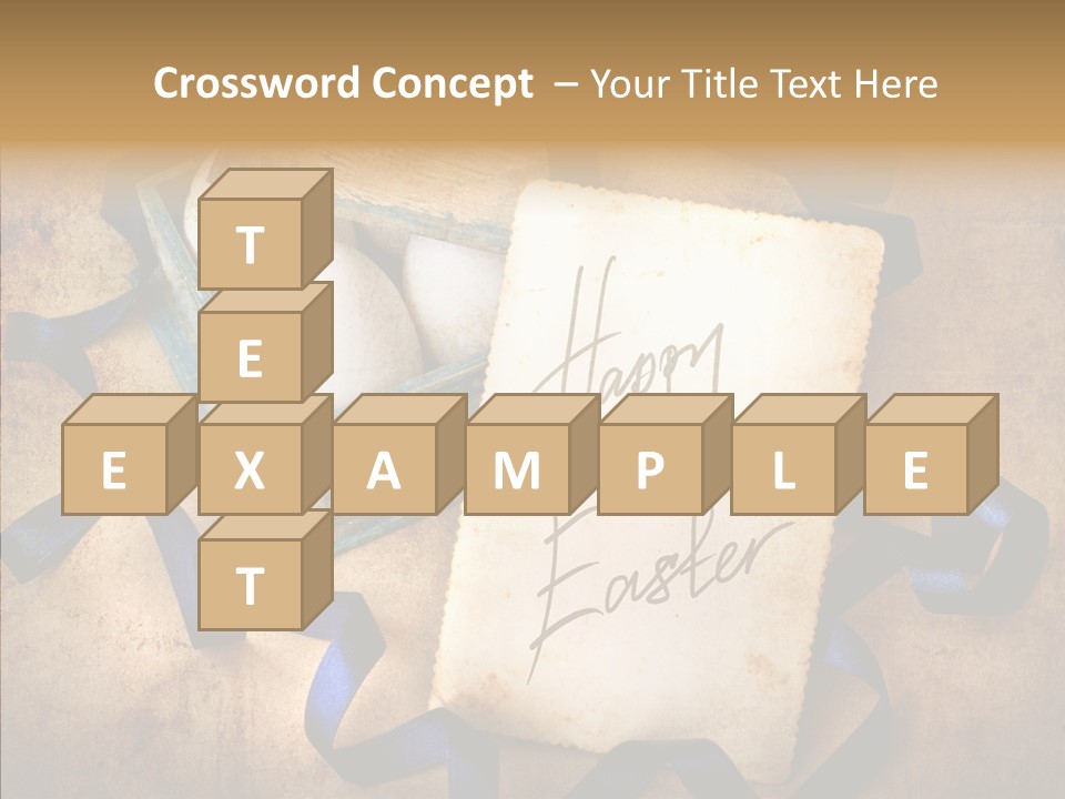 Easter Egg Easter Eggs Orange PowerPoint Template