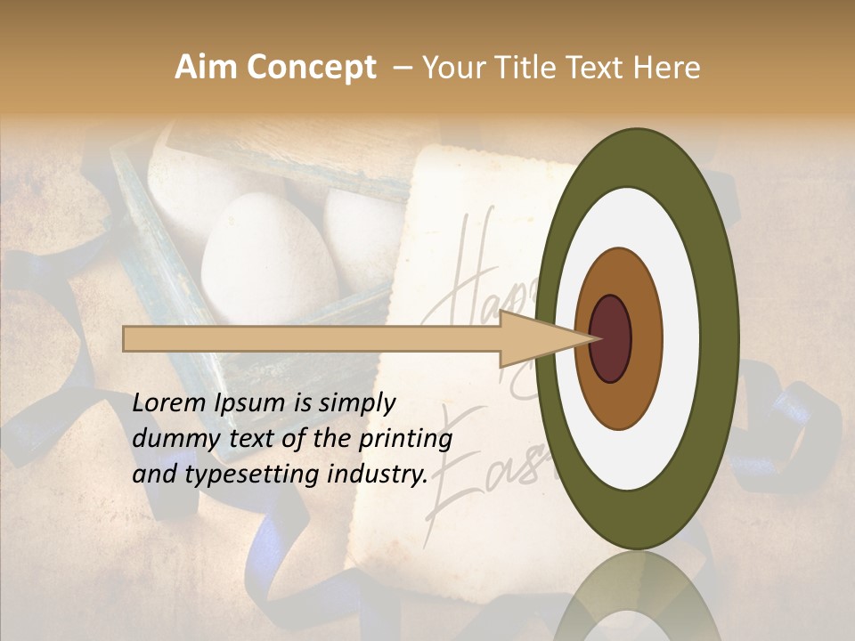 Easter Egg Easter Eggs Orange PowerPoint Template