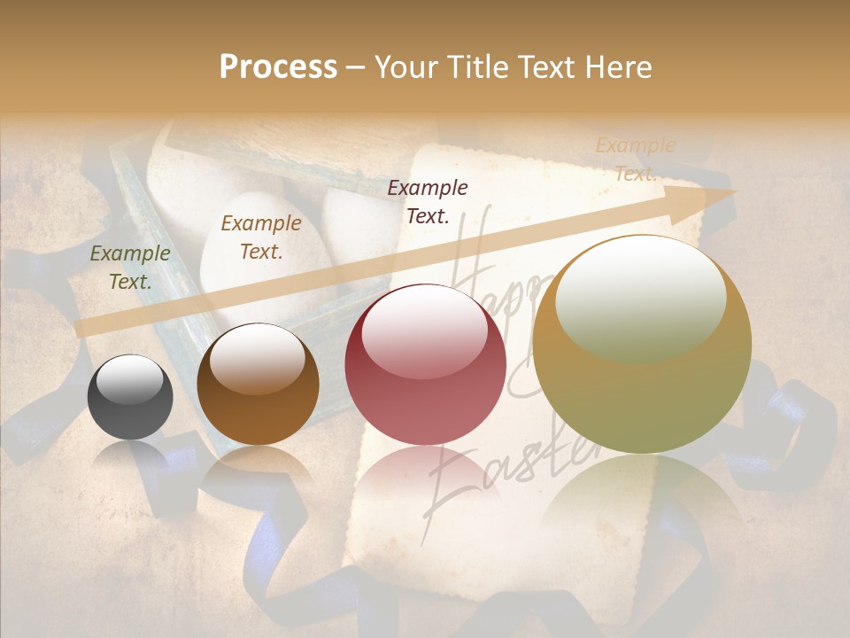 Easter Egg Easter Eggs Orange PowerPoint Template