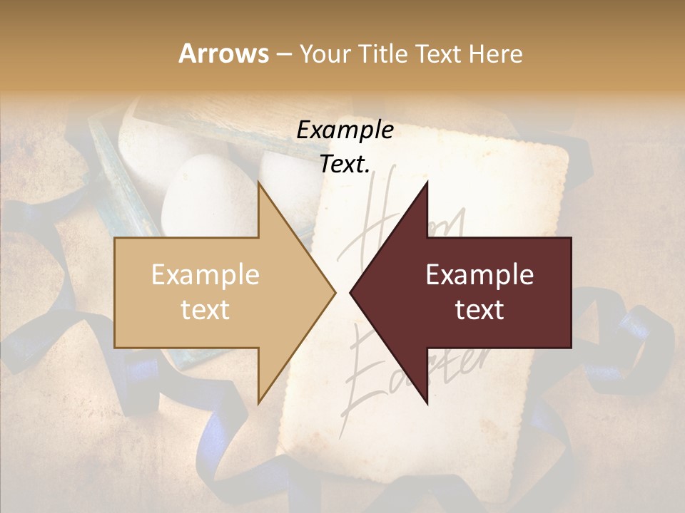 Easter Egg Easter Eggs Orange PowerPoint Template