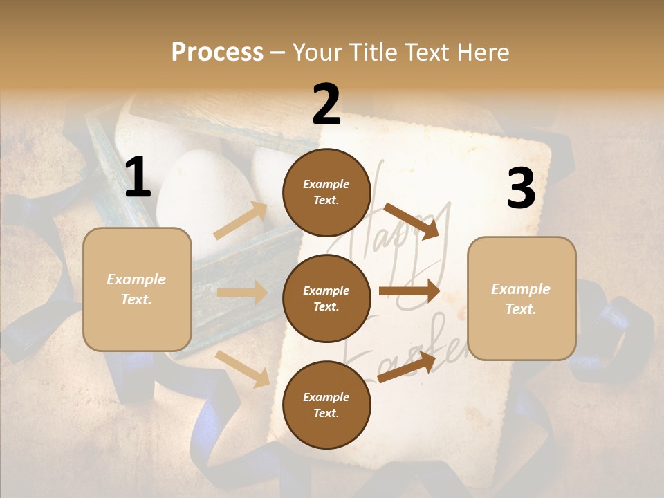 Easter Egg Easter Eggs Orange PowerPoint Template