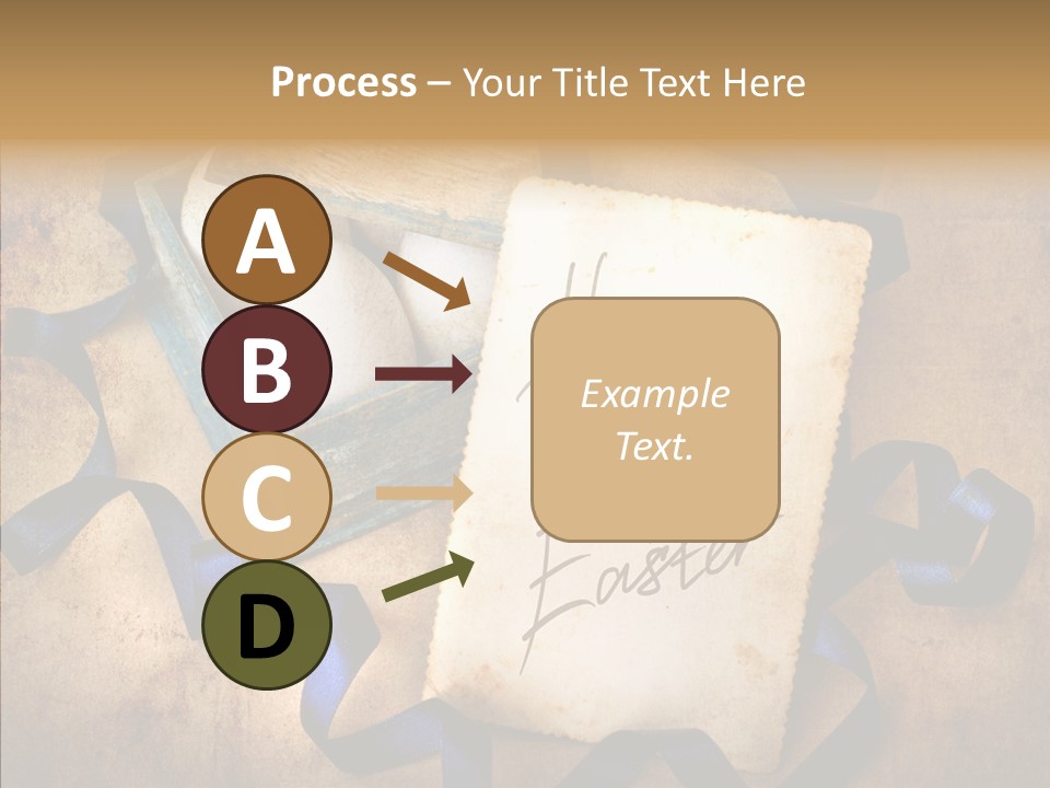 Easter Egg Easter Eggs Orange PowerPoint Template