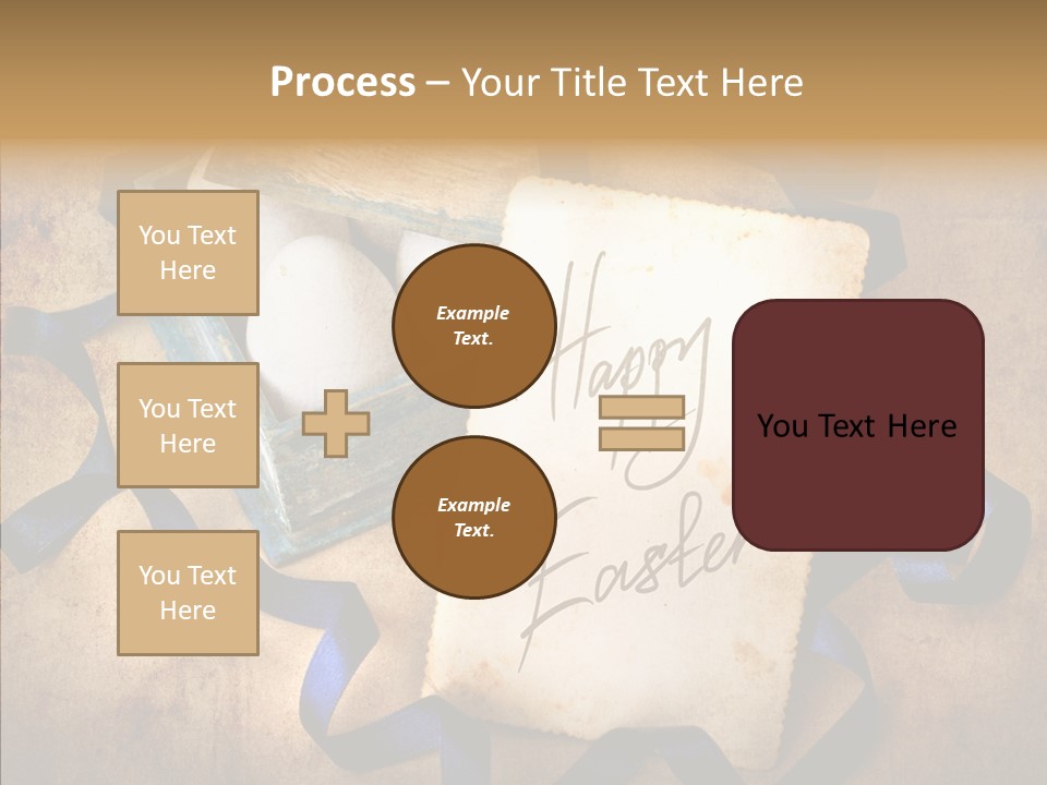 Easter Egg Easter Eggs Orange PowerPoint Template