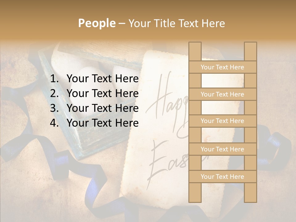 Easter Egg Easter Eggs Orange PowerPoint Template