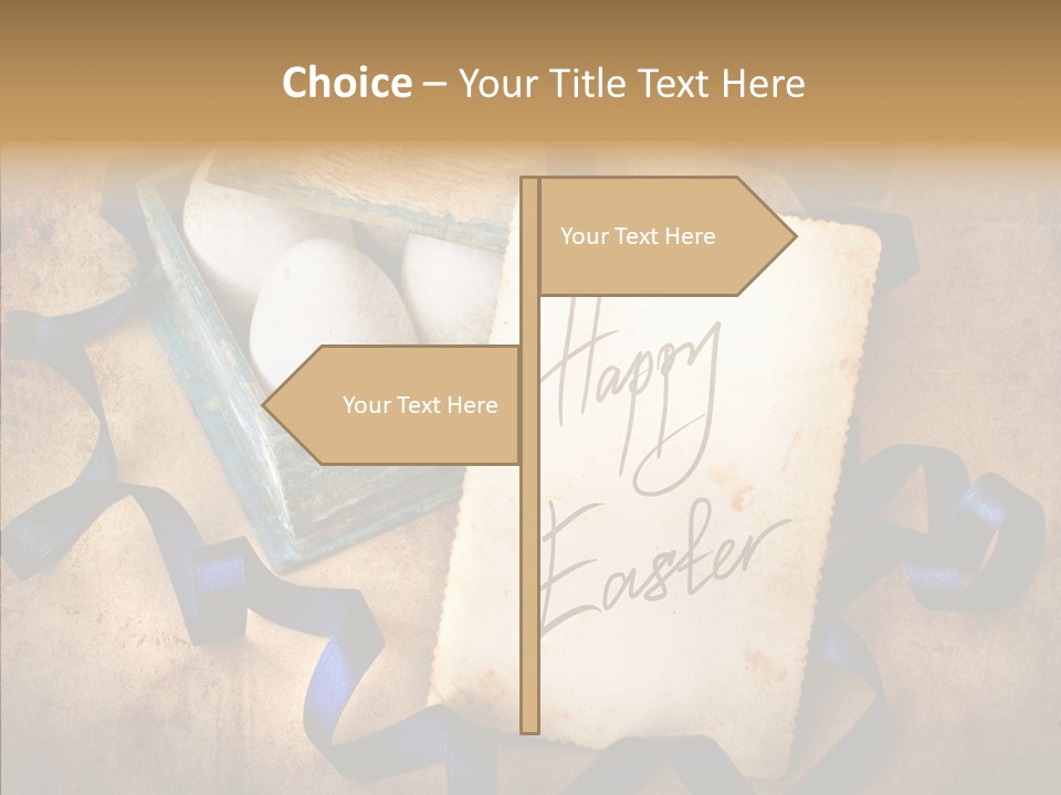 Easter Egg Easter Eggs Orange PowerPoint Template