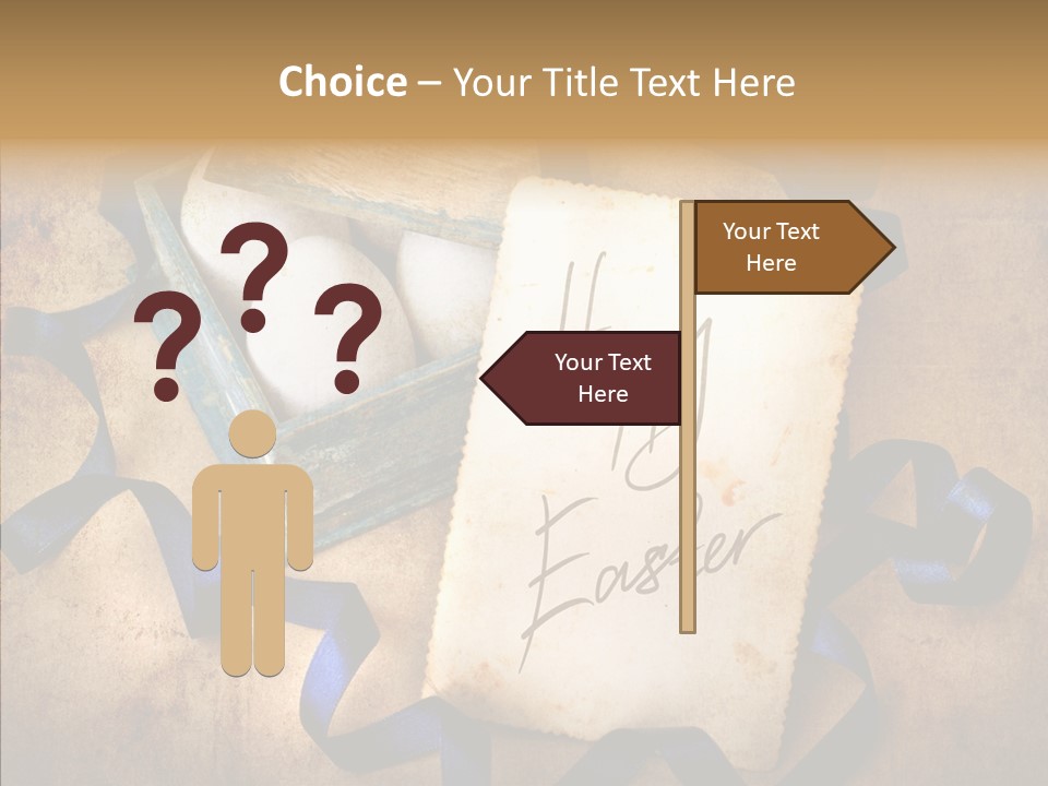 Easter Egg Easter Eggs Orange PowerPoint Template