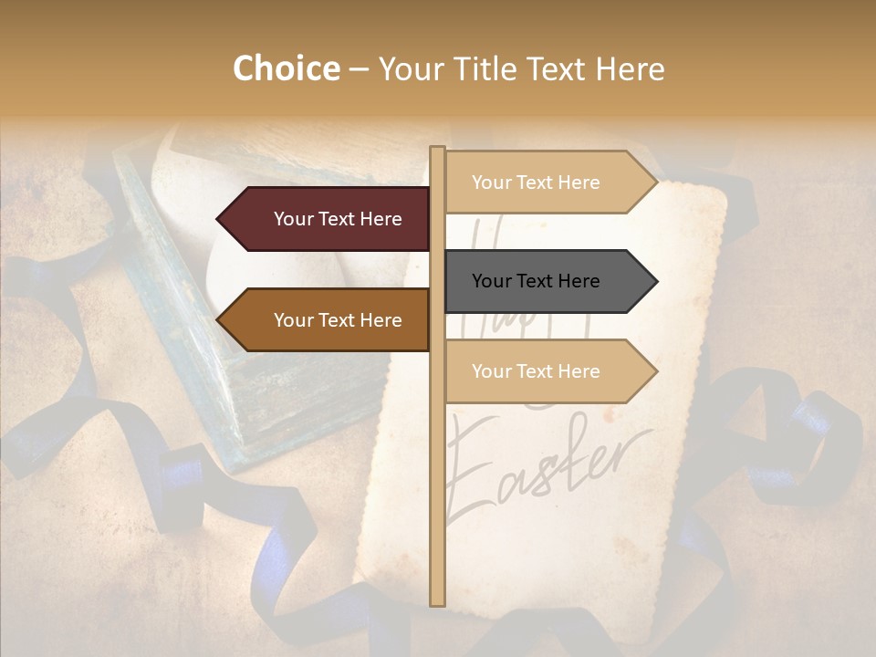 Easter Egg Easter Eggs Orange PowerPoint Template