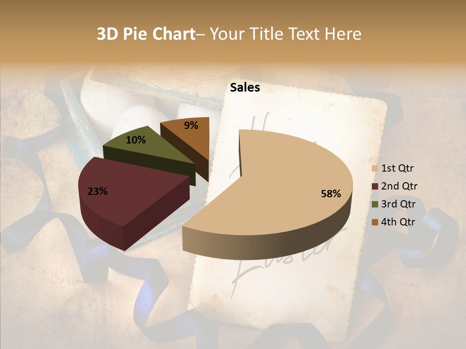 Easter Egg Easter Eggs Orange PowerPoint Template