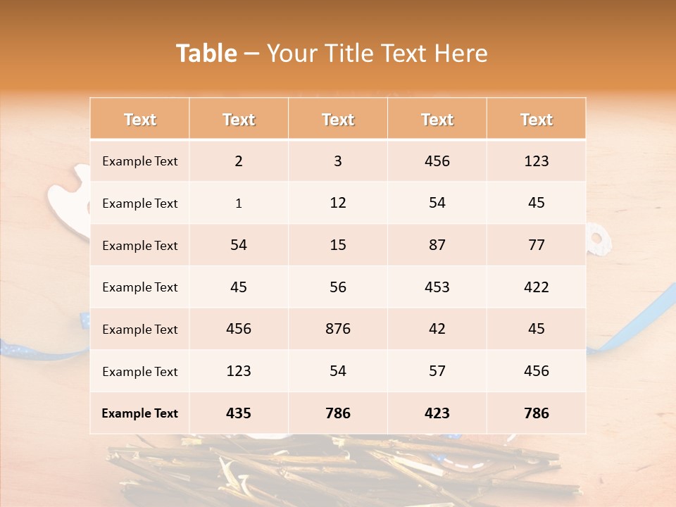 Wooden Texture Field Closeup PowerPoint Template