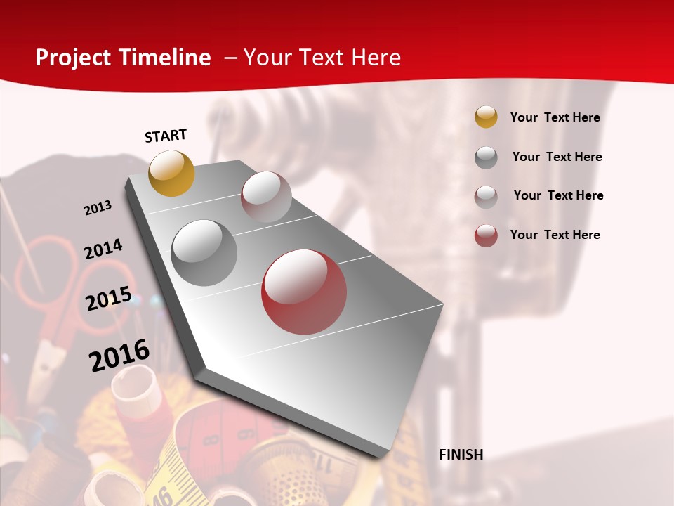 Seamer Rolled Pin PowerPoint Template