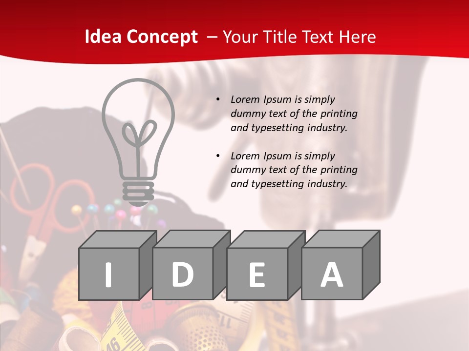 Seamer Rolled Pin PowerPoint Template