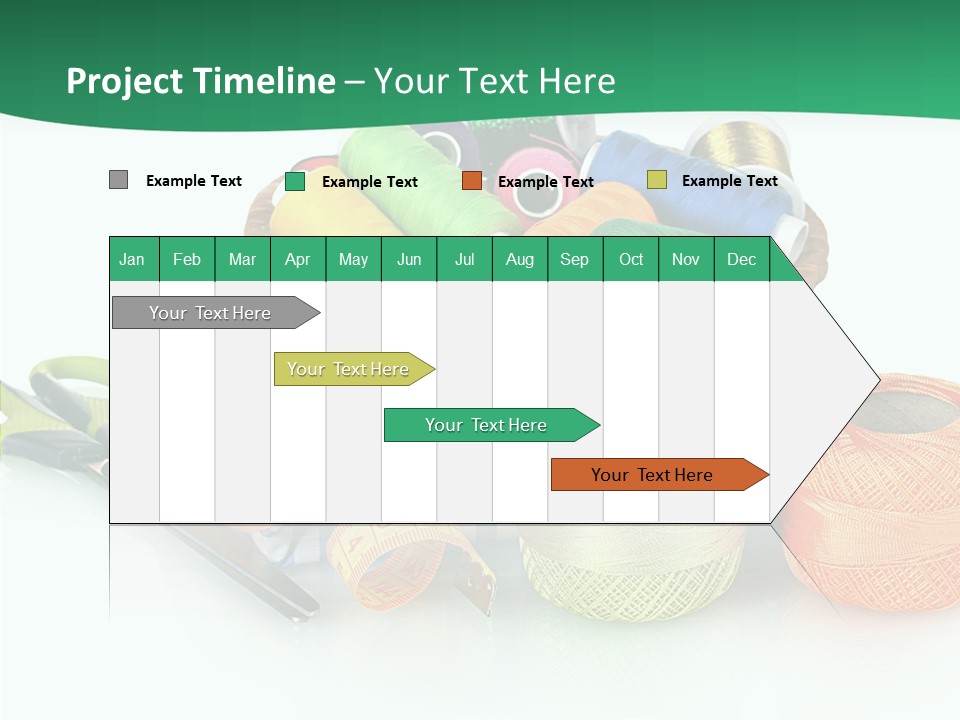Basket Thread Spools PowerPoint Template