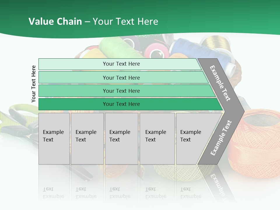 Basket Thread Spools PowerPoint Template