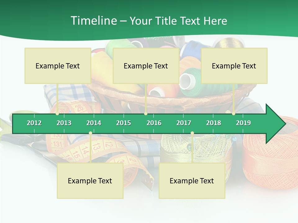 Basket Thread Spools PowerPoint Template