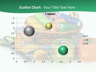 Basket Thread Spools PowerPoint Template