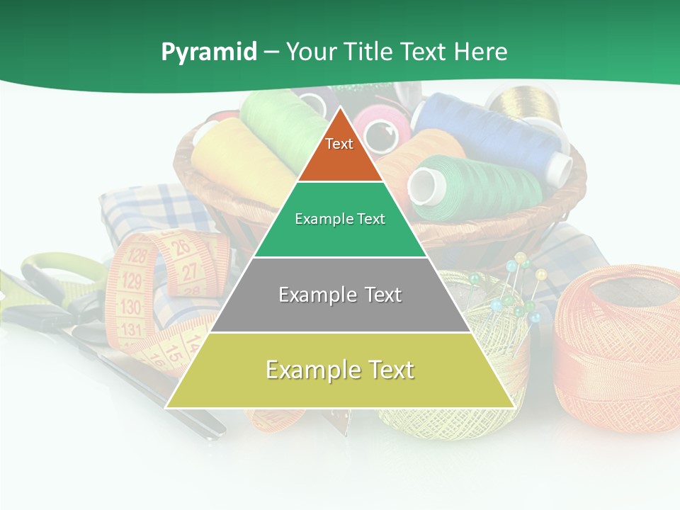 Basket Thread Spools PowerPoint Template