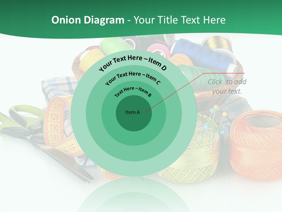 Basket Thread Spools PowerPoint Template