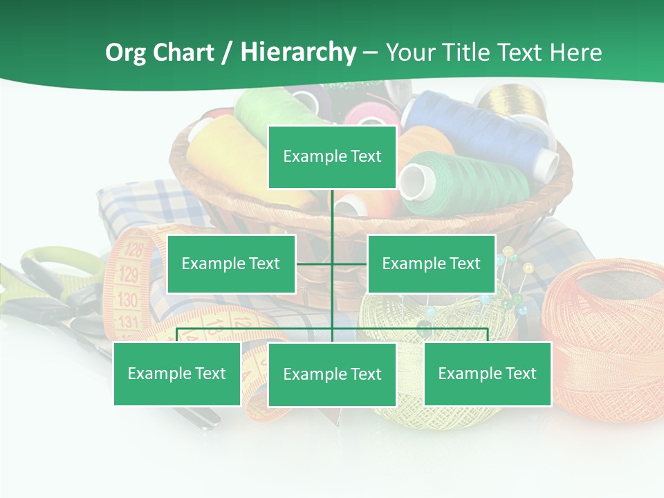 Basket Thread Spools PowerPoint Template