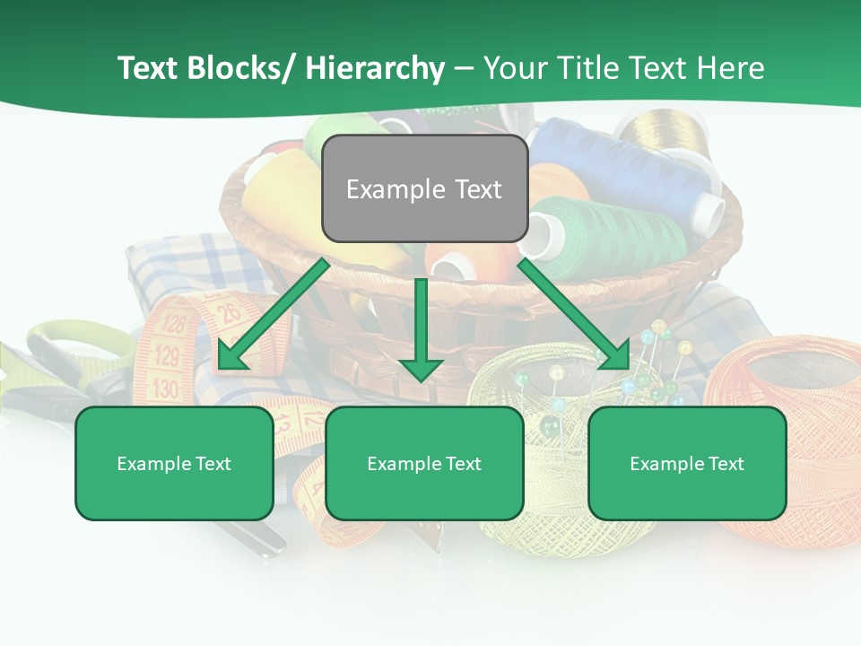 Basket Thread Spools PowerPoint Template