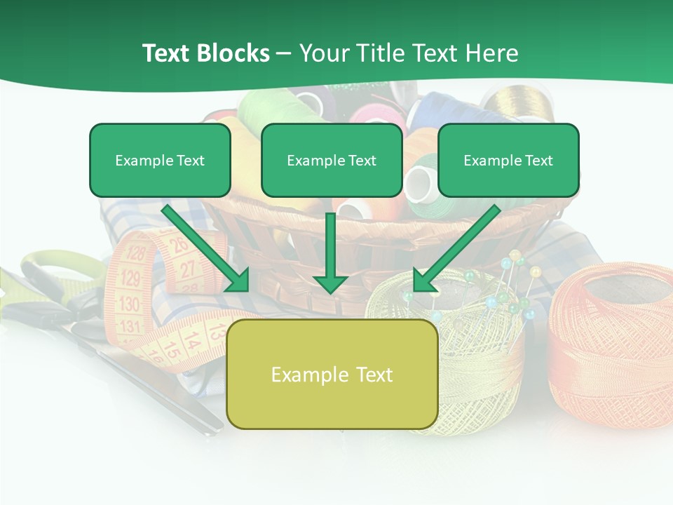 Basket Thread Spools PowerPoint Template