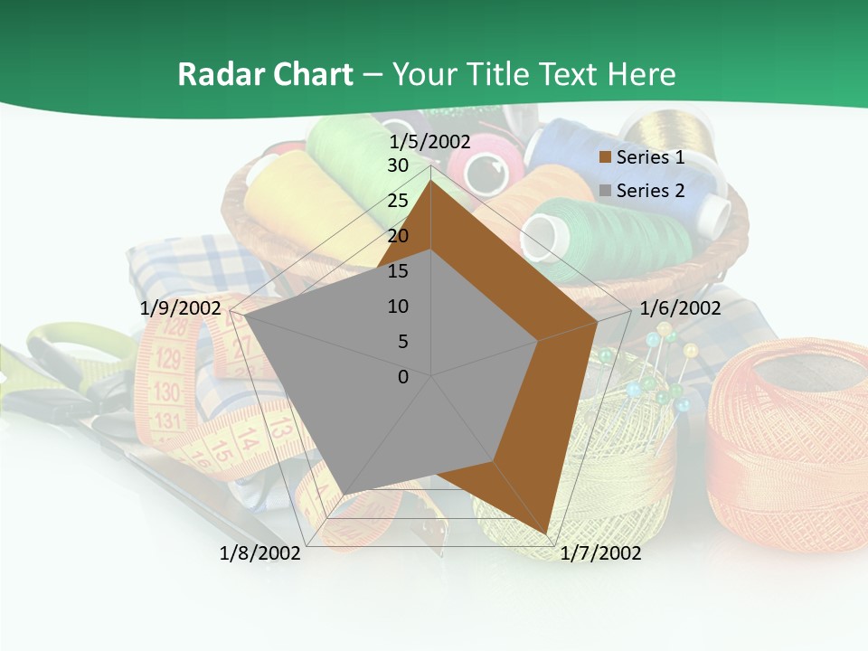 Basket Thread Spools PowerPoint Template