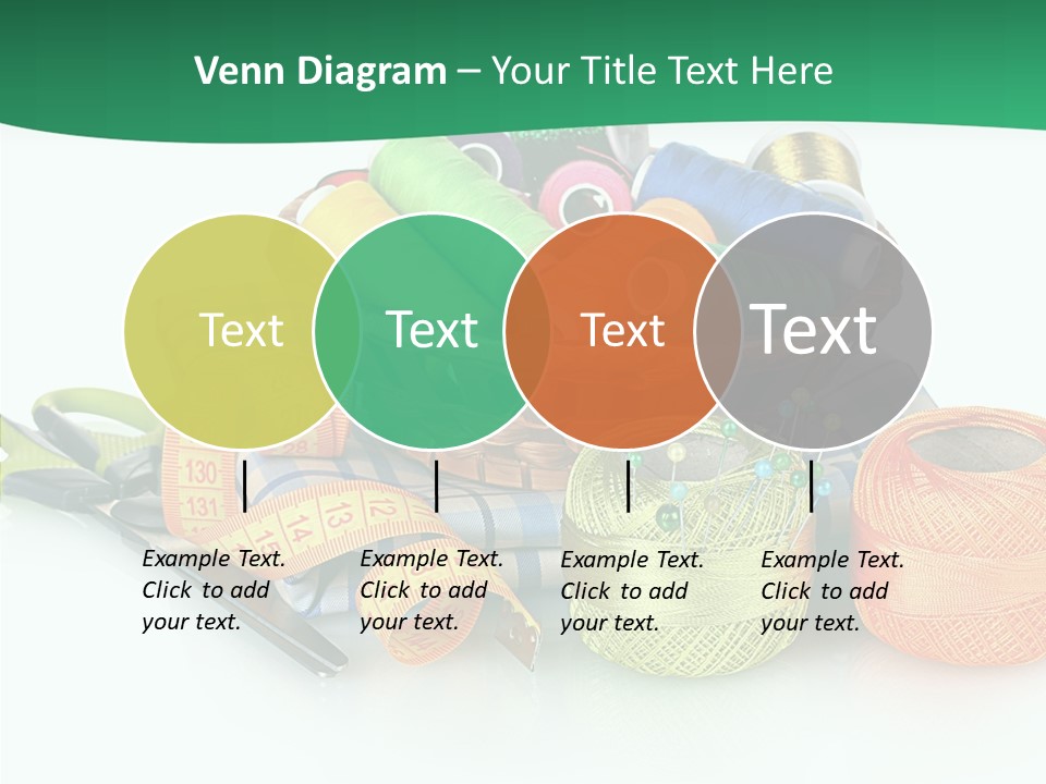 Basket Thread Spools PowerPoint Template