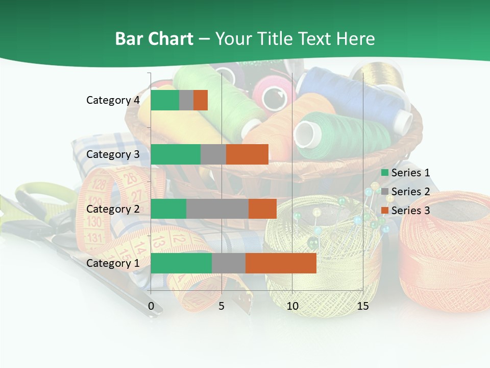 Basket Thread Spools PowerPoint Template