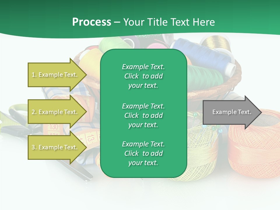 Basket Thread Spools PowerPoint Template
