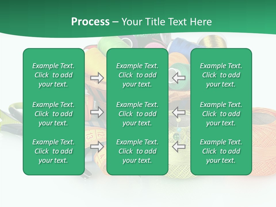 Basket Thread Spools PowerPoint Template