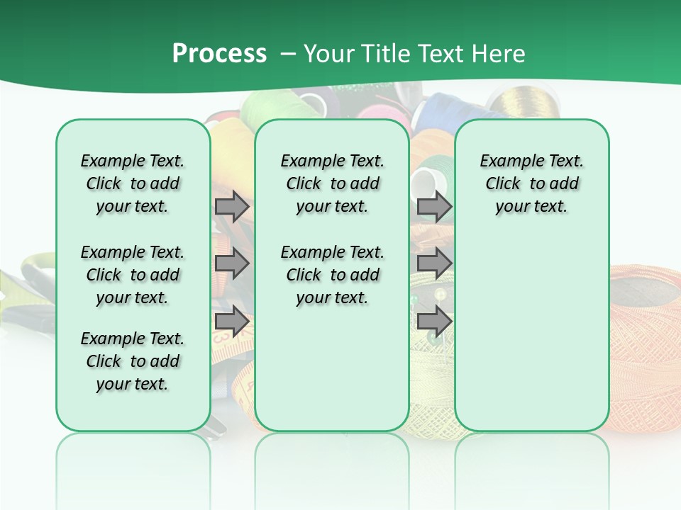 Basket Thread Spools PowerPoint Template