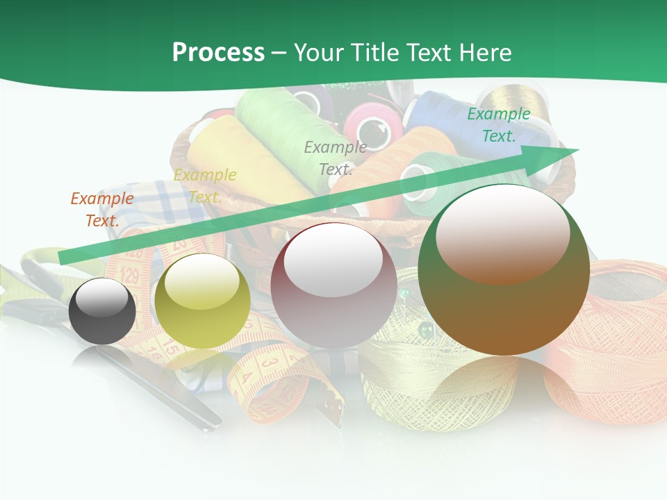 Basket Thread Spools PowerPoint Template