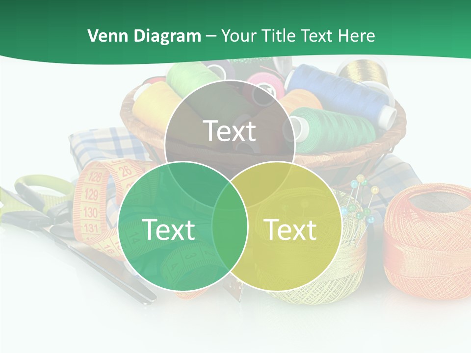 Basket Thread Spools PowerPoint Template