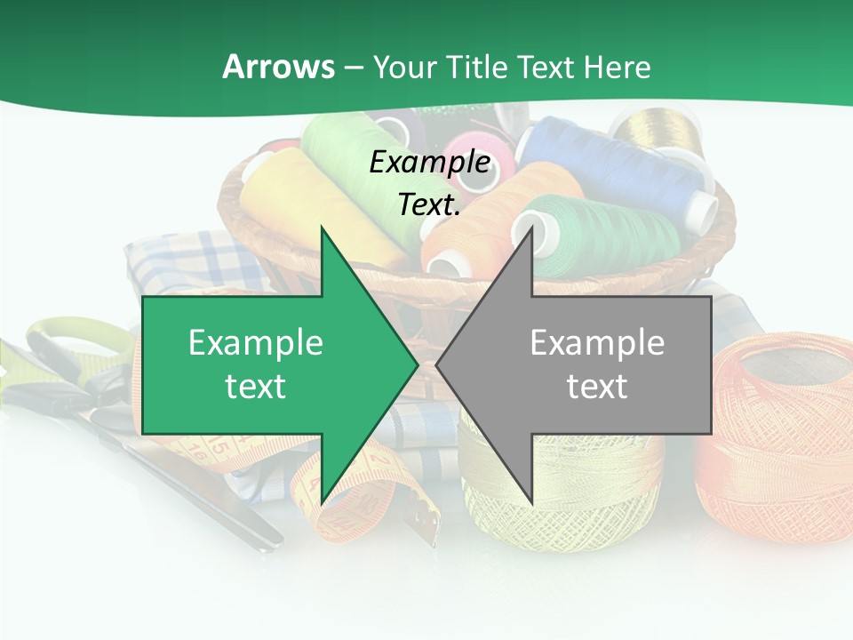 Basket Thread Spools PowerPoint Template
