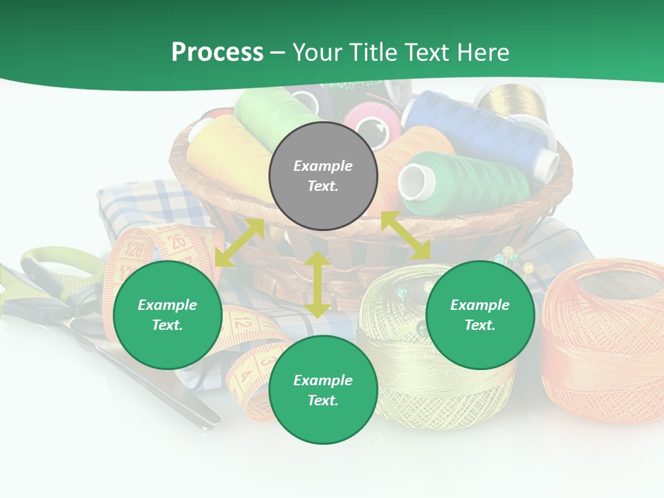 Basket Thread Spools PowerPoint Template
