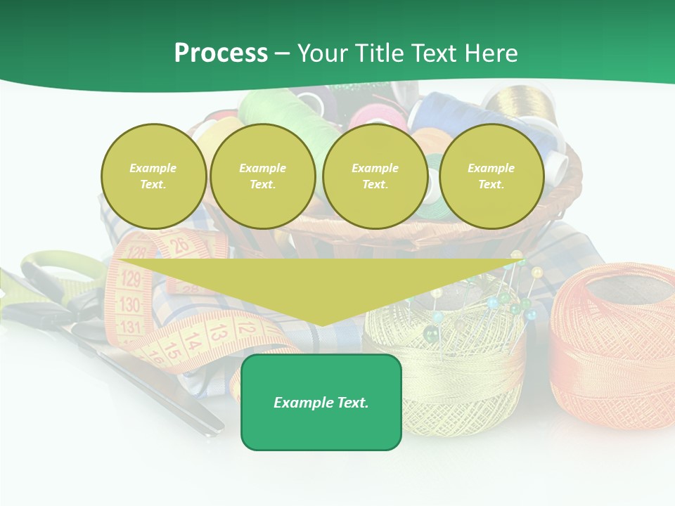 Basket Thread Spools PowerPoint Template