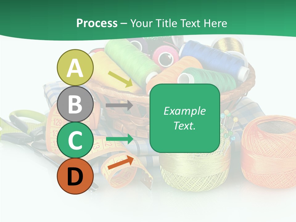 Basket Thread Spools PowerPoint Template