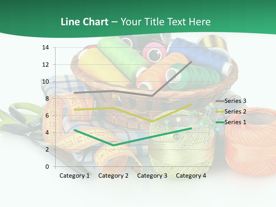Basket Thread Spools PowerPoint Template