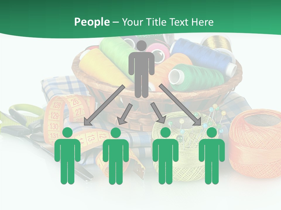 Basket Thread Spools PowerPoint Template