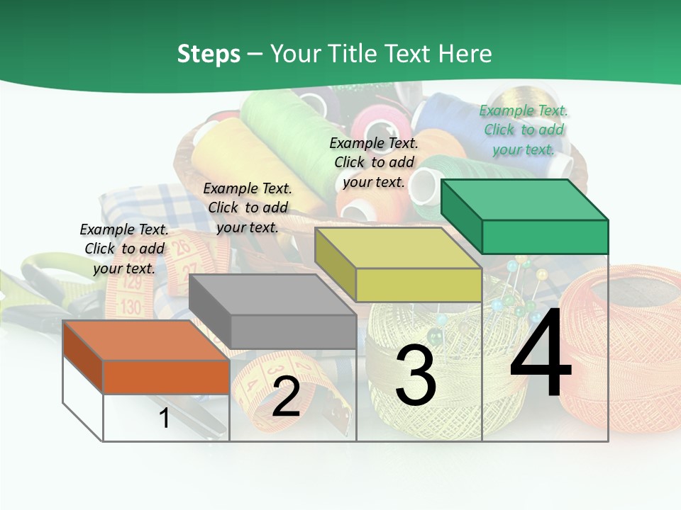 Basket Thread Spools PowerPoint Template