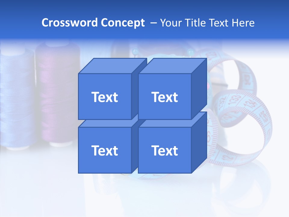 Thread Thimble Pin PowerPoint Template