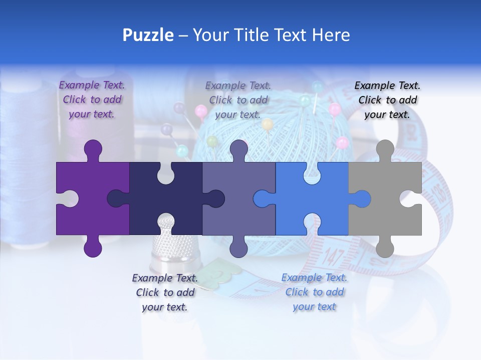 Thread Thimble Pin PowerPoint Template