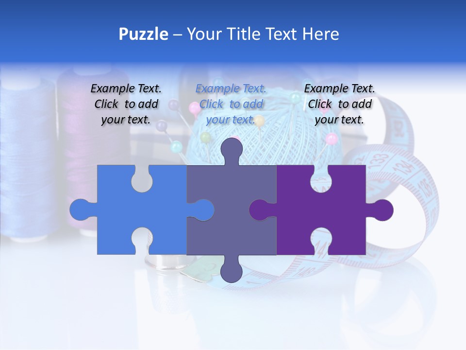 Thread Thimble Pin PowerPoint Template