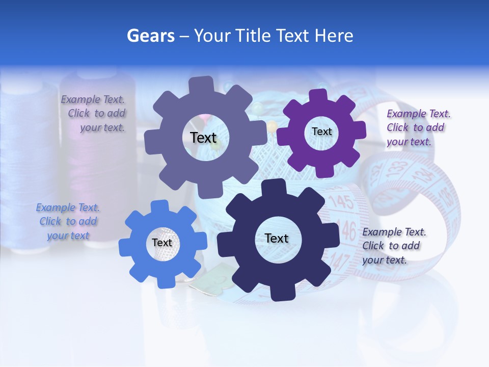 Thread Thimble Pin PowerPoint Template