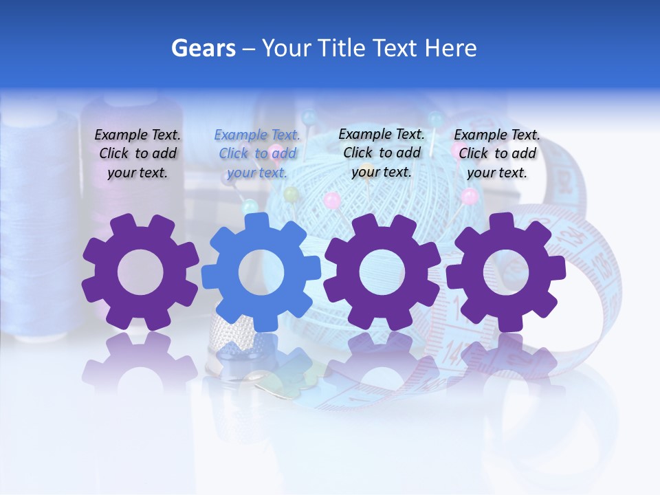 Thread Thimble Pin PowerPoint Template