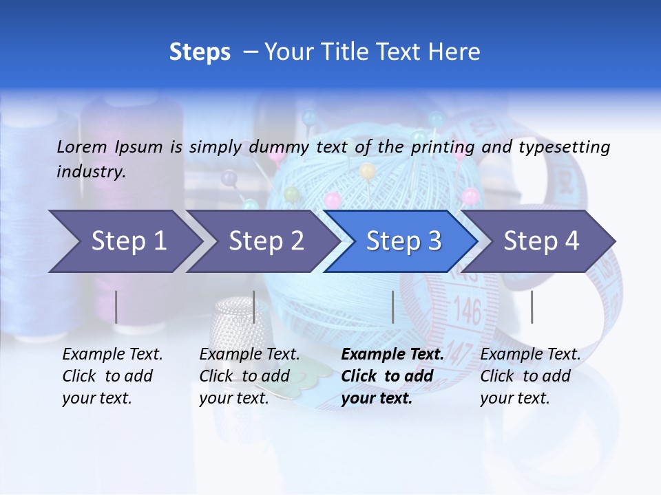 Thread Thimble Pin PowerPoint Template