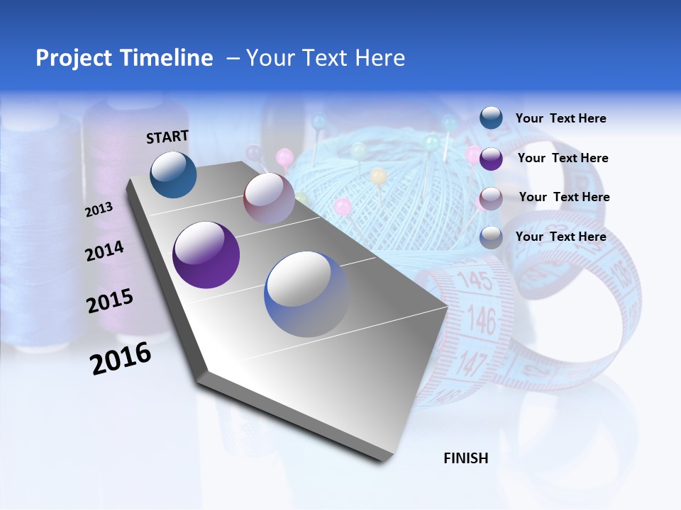 Thread Thimble Pin PowerPoint Template