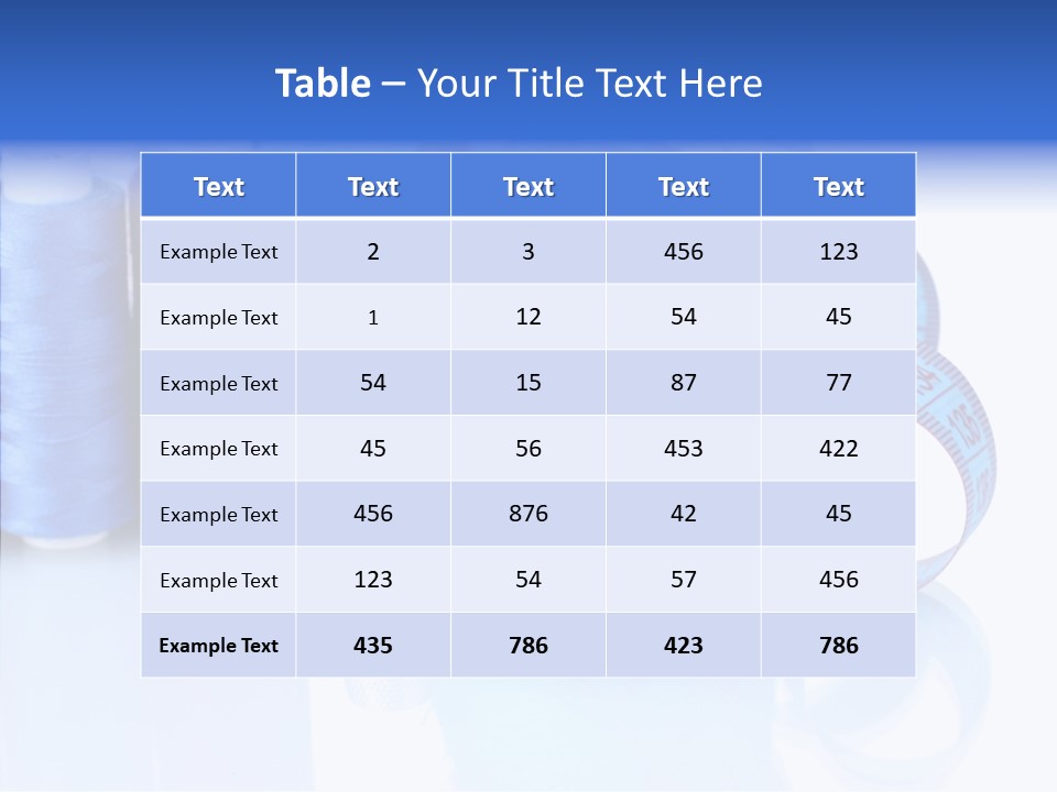 Thread Thimble Pin PowerPoint Template